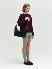 MARGESHERWOOD Schwarze Barreltasche mit abnehmbaren Schultergurt