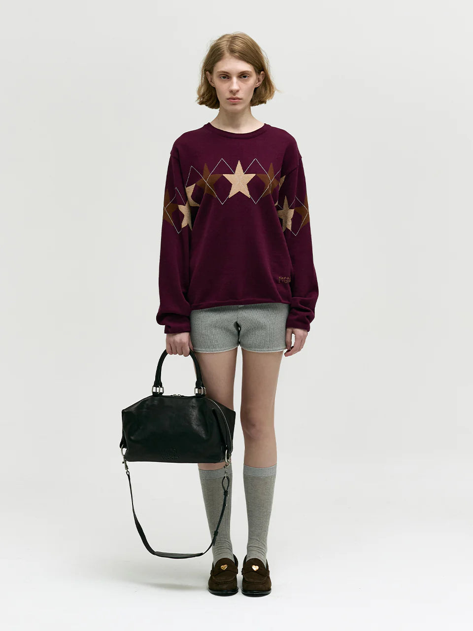 MARGESHERWOOD Schwarze Barreltasche mit abnehmbaren Schultergurt