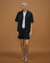 Entire Studios Schwarze Pyjamashorts