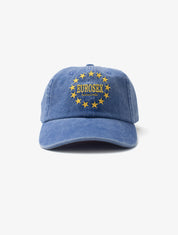 CARNE BOLLENTE Blau verwaschene Baumwollcap