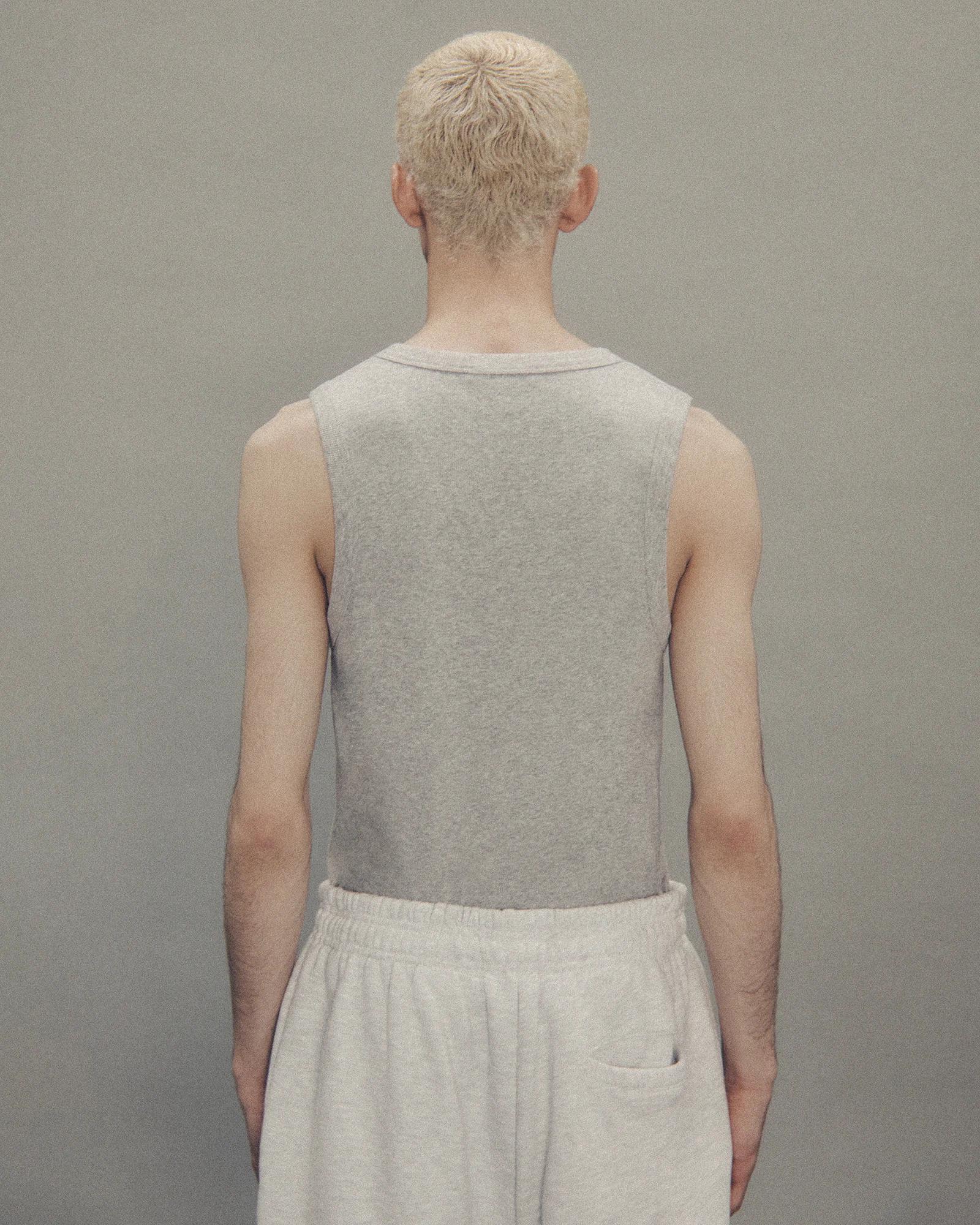 ENTIRE STUDIOS Graues Ripptanktop – Ansicht 3