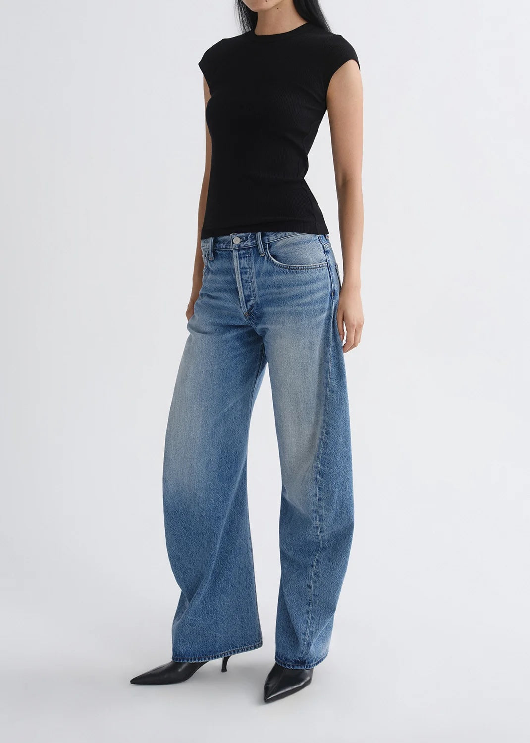 AGOLDE Barrelleg Jeans in mittlerer Waschung