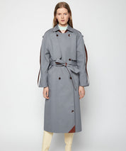 AERON Stahlgrauer Trenchcoat