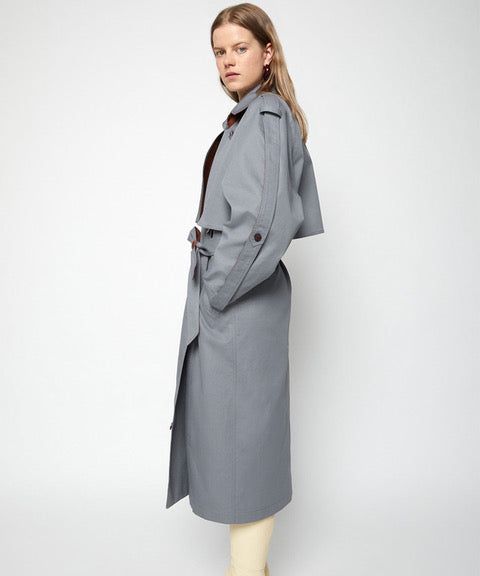 AERON Stahlgrauer Trenchcoat