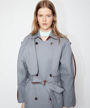 AERON Stahlgrauer Trenchcoat