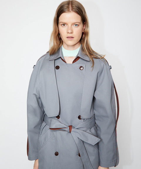 AERON Stahlgrauer Trenchcoat