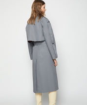 AERON Stahlgrauer Trenchcoat