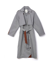 AERON Stahlgrauer Trenchcoat