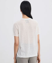 AERON Strick T-Shirt aus Leinenmix