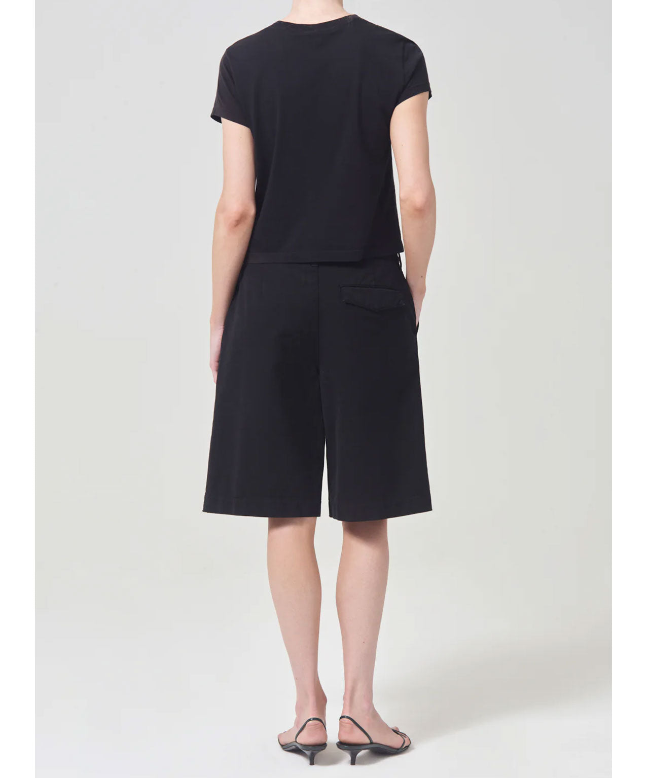 AGOLDE Schwarze Baumwollshort