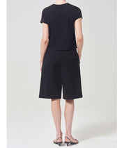 AGOLDE Schwarze Baumwollshort