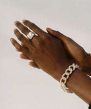 ALIGHIERI Silberner Statementring