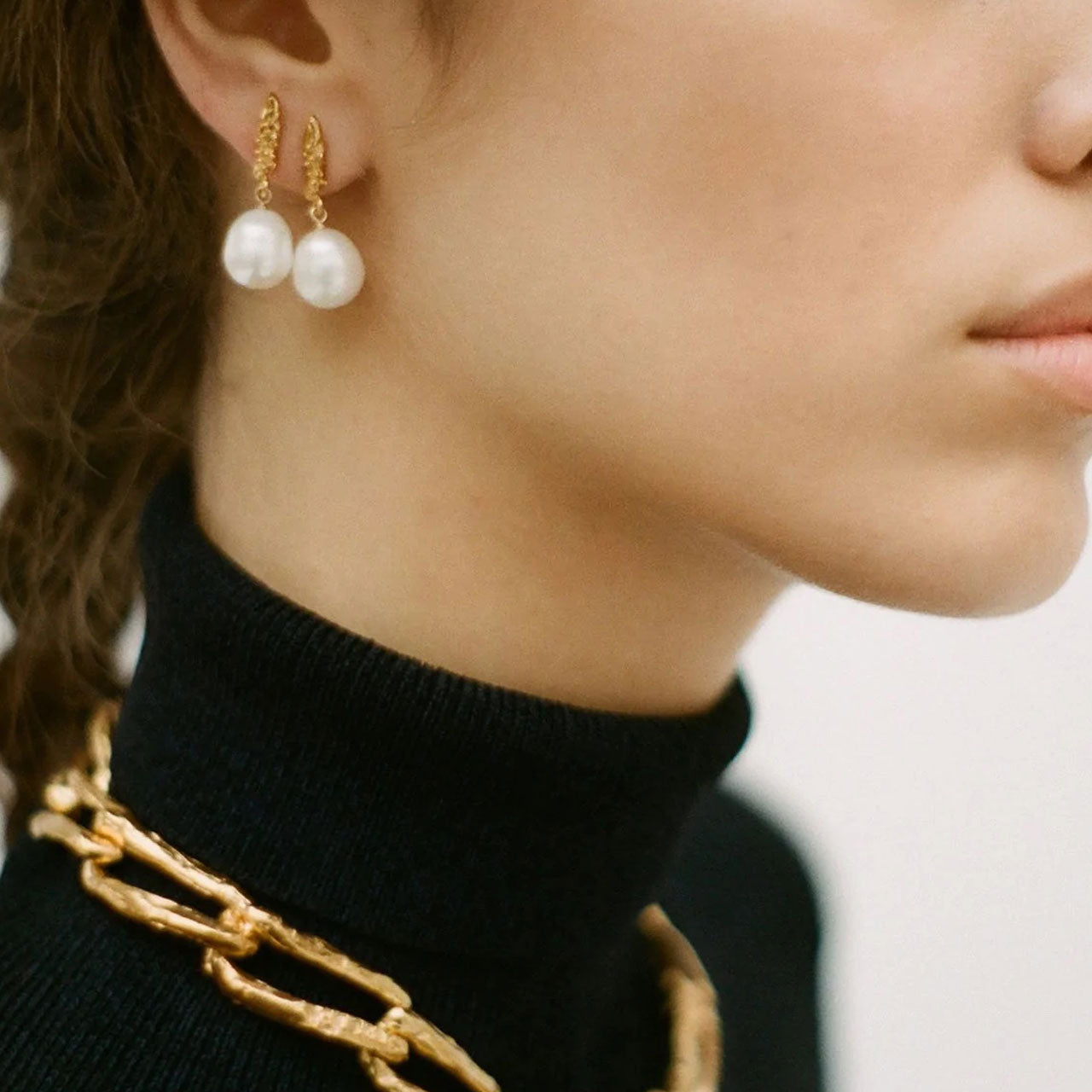 ALIGHIERI Lustre of the Moon Ohrringe mit Perlen