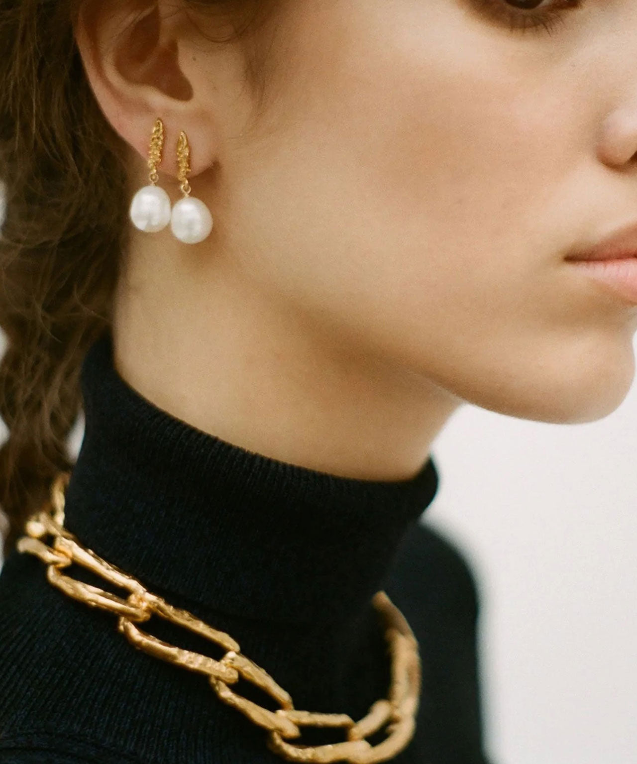 ALIGHIERI Lustre of the Moon Ohrringe mit Perlen