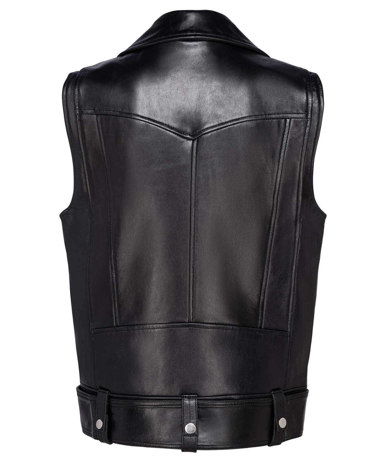 STAND STUDIO Schwarze oversized Bikerweste