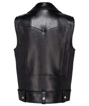 STAND STUDIO Schwarze oversized Bikerweste