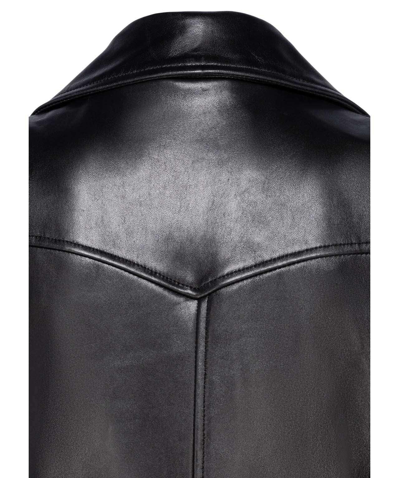 STAND STUDIO Schwarze oversized Bikerweste