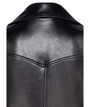 STAND STUDIO Schwarze oversized Bikerweste