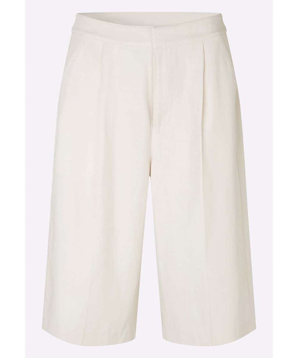 Ecrufarbene Longshorts