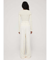 RÓHE Cremefarbene, weite Anzughose