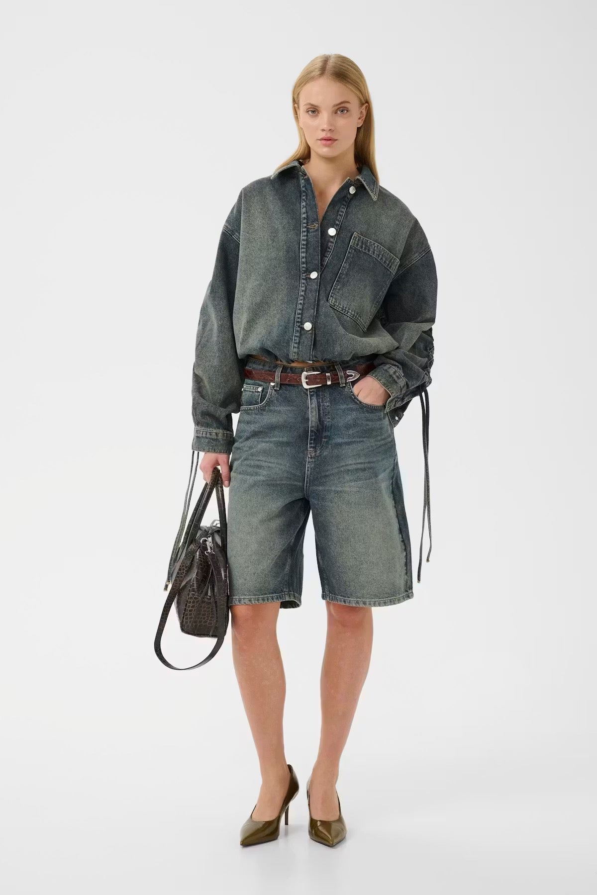 Denimshorts mit leichtem Tinting