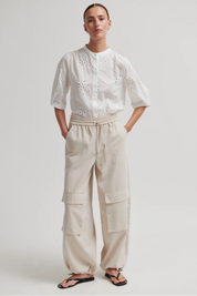 Sandfarbene Cargohose