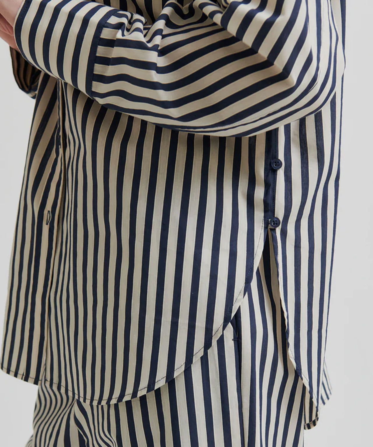 SECOND FEMALE Gestreifte, oversized Bluse