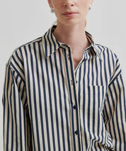 SECOND FEMALE Gestreifte, oversized Bluse