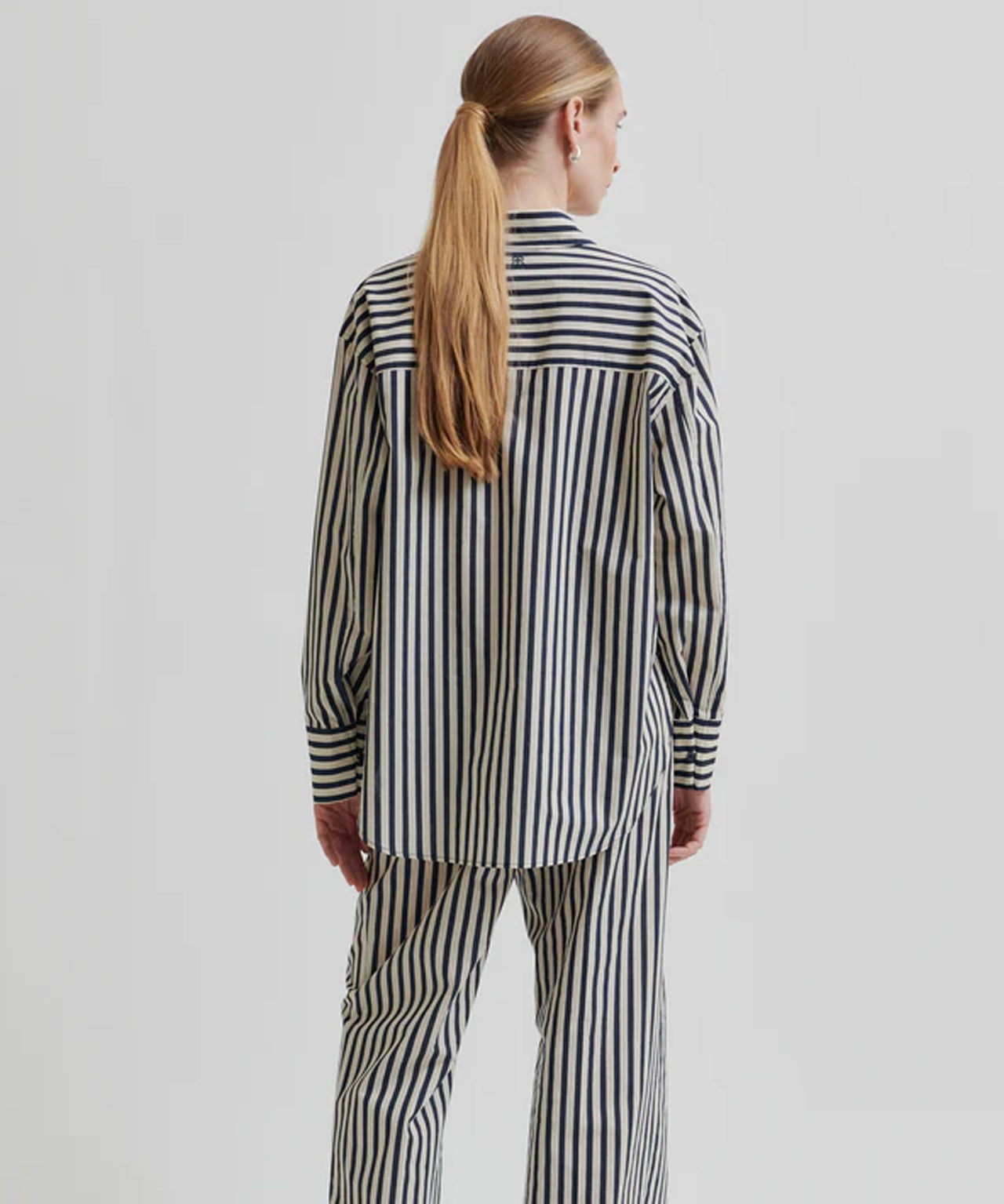 SECOND FEMALE Gestreifte, oversized Bluse