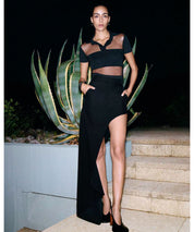 COPERNI Schwarzer, asymmetrischer Rock