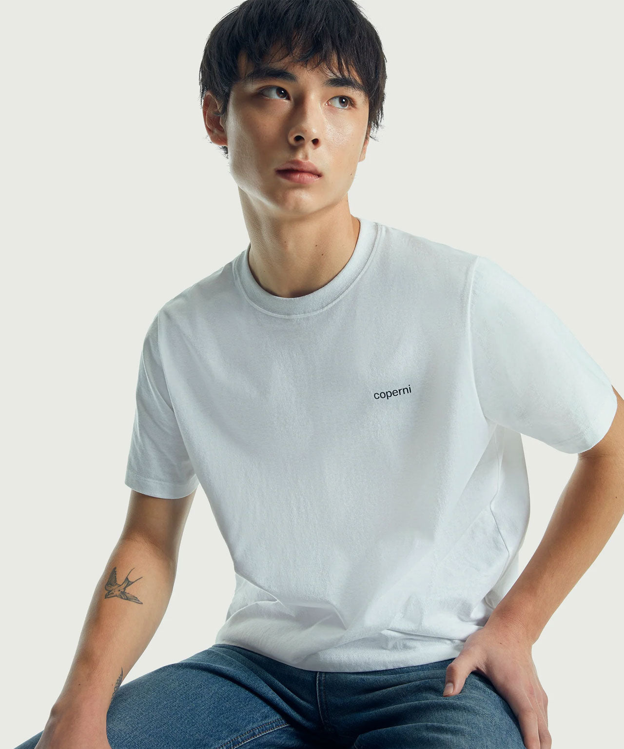 COPERNI Weißes Logoshirt