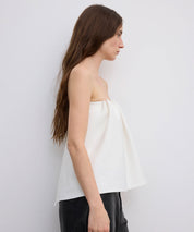 house-of-dagmar-rouched-top-creme-white-sweden-scandi-fashion-stylealbum