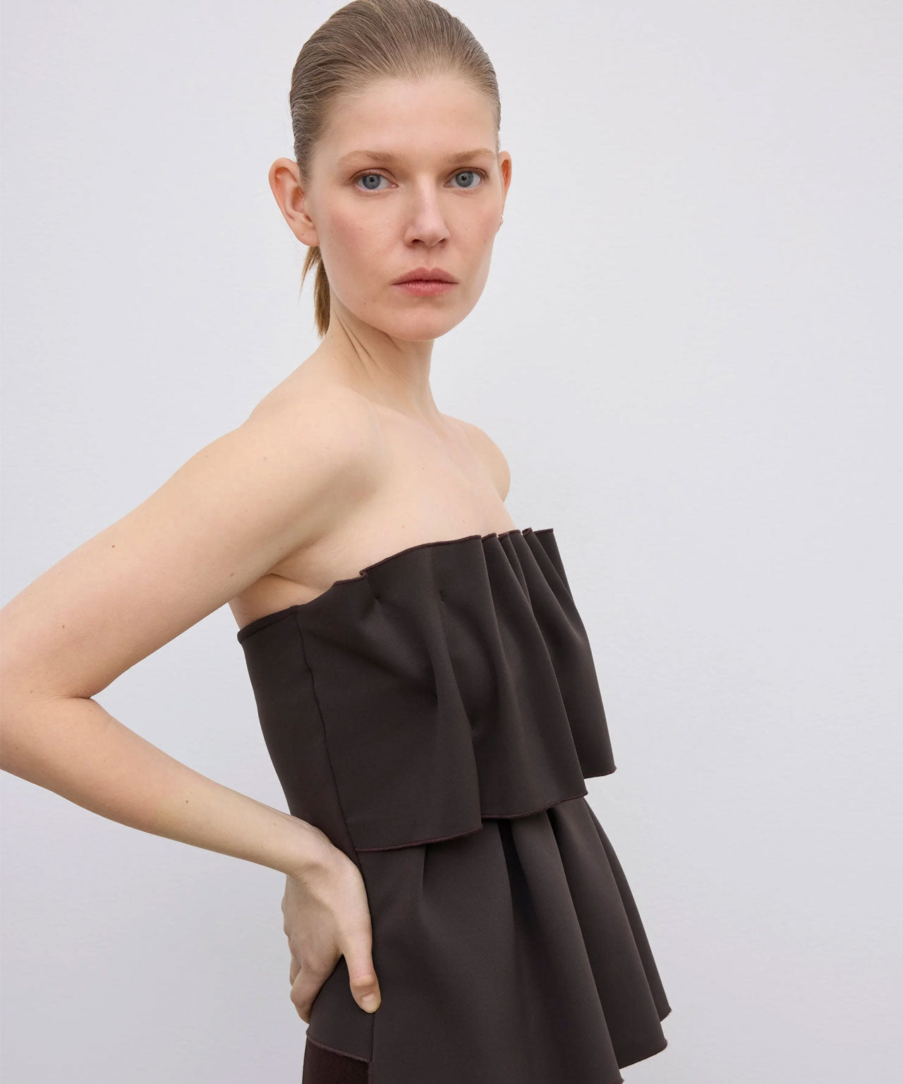 house-of-dagmar-sculpted-top-chocolate-tube-top-stylealbum