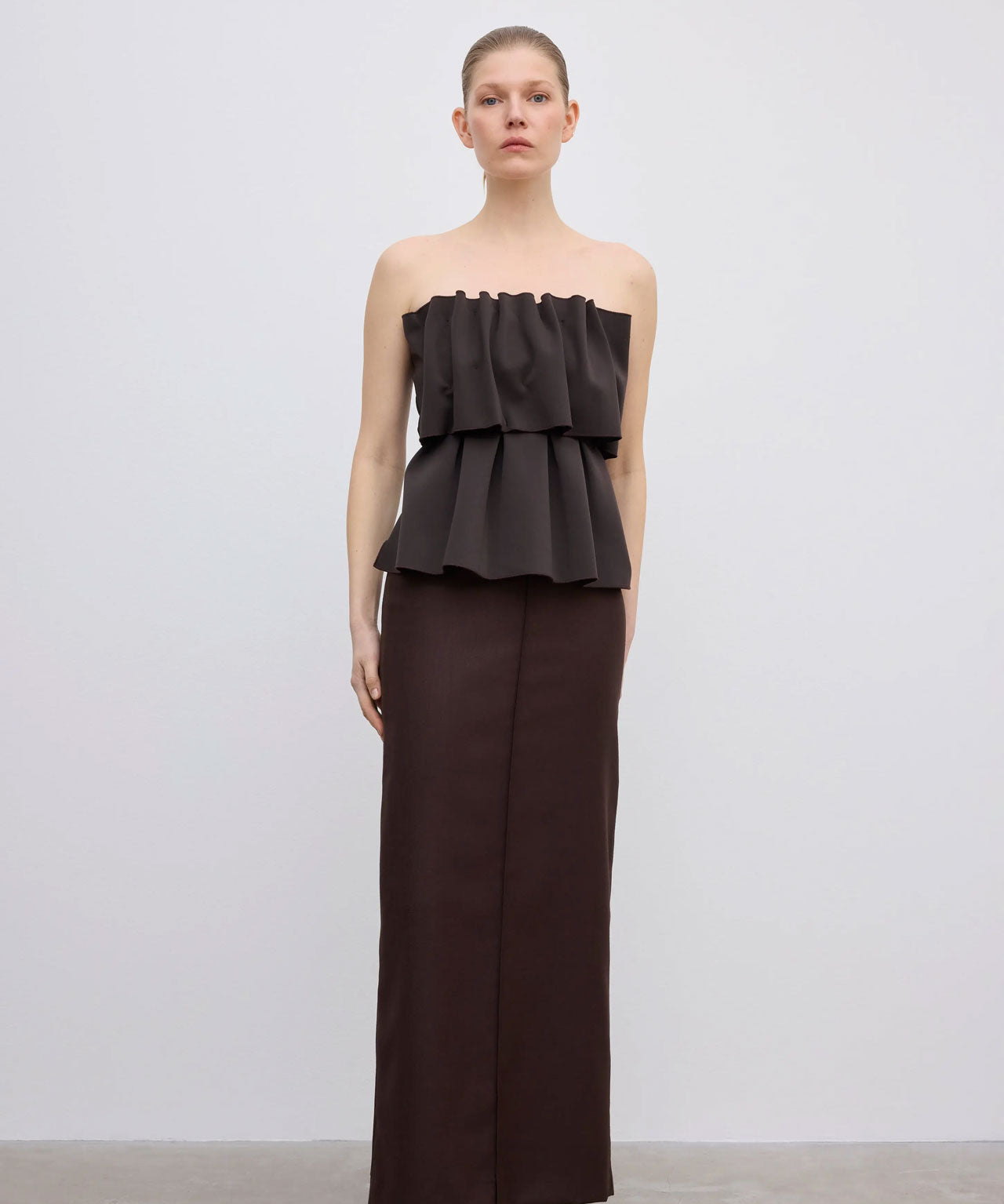 house-of-dagmar-sculpted-top-chocolate-tube-top-stylealbum