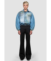 EGONLAB Washed Denim Bomber