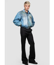 EGONLAB Washed Denim Bomber