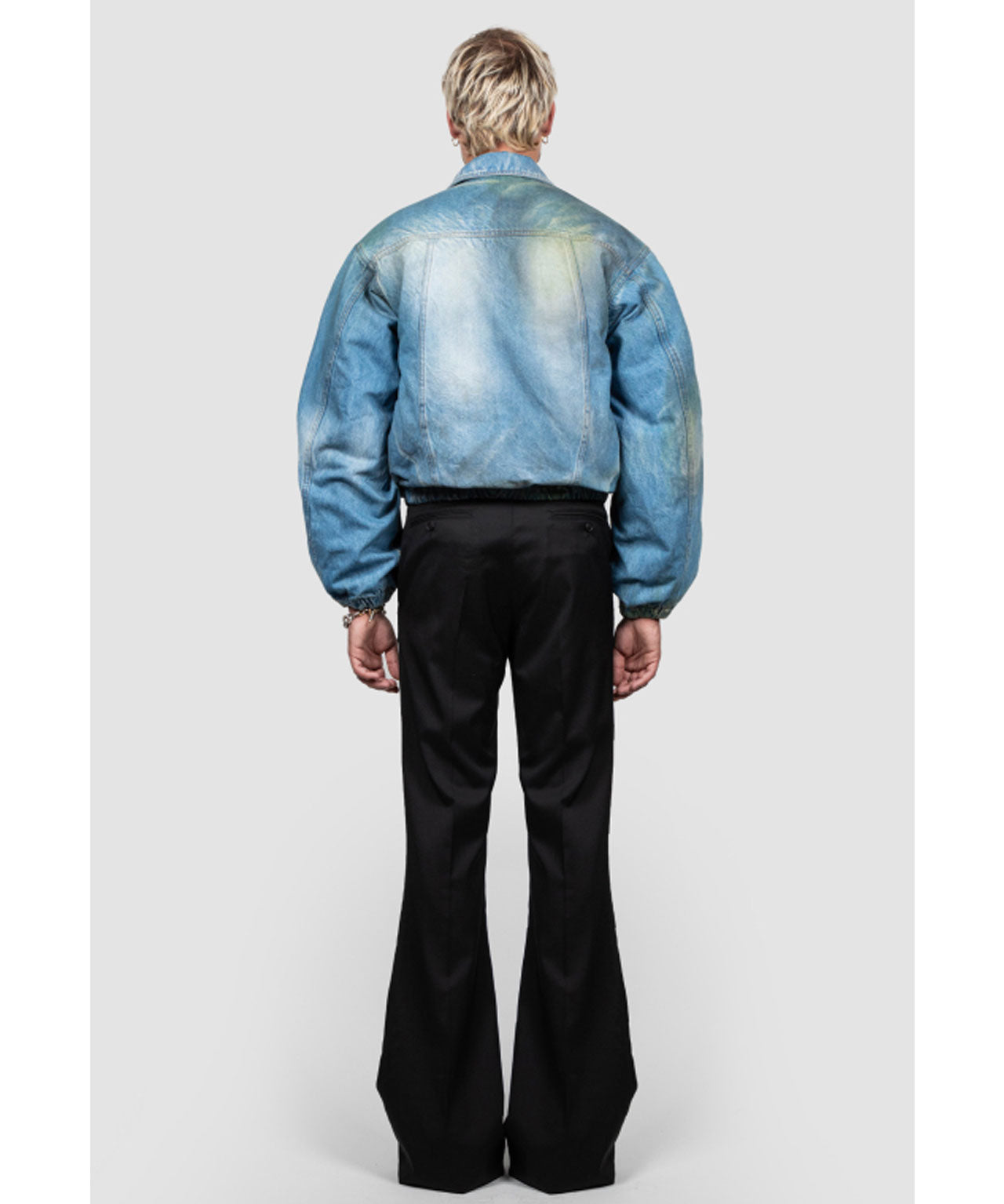 EGONLAB Washed Denim Bomber