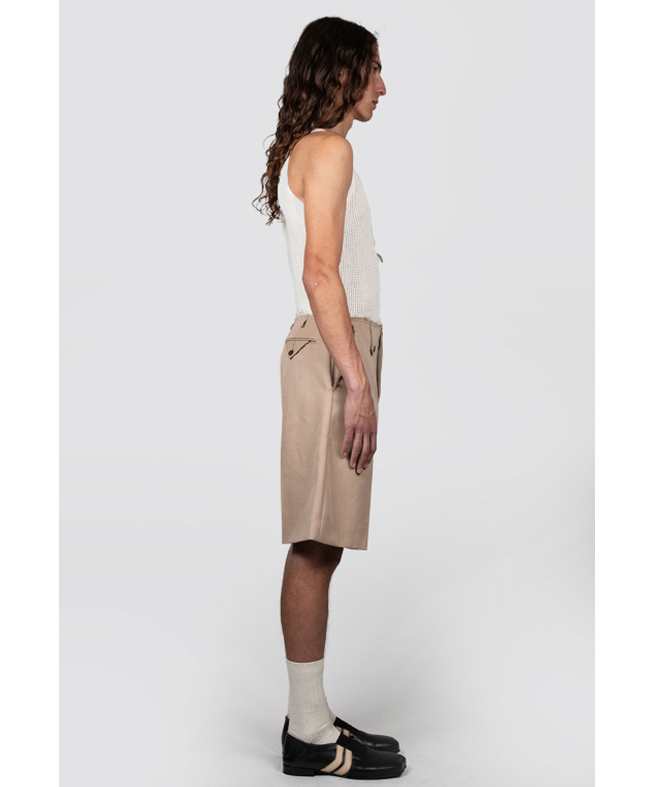 EGONLAB Beige Anzugshorts