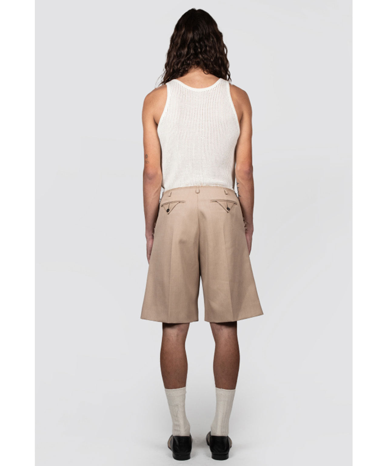 EGONLAB Beige Anzugshorts