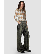 EGONLAB Karierte Baggy Denim