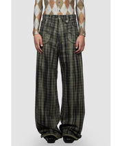 EGONLAB Karierte Baggy Denim