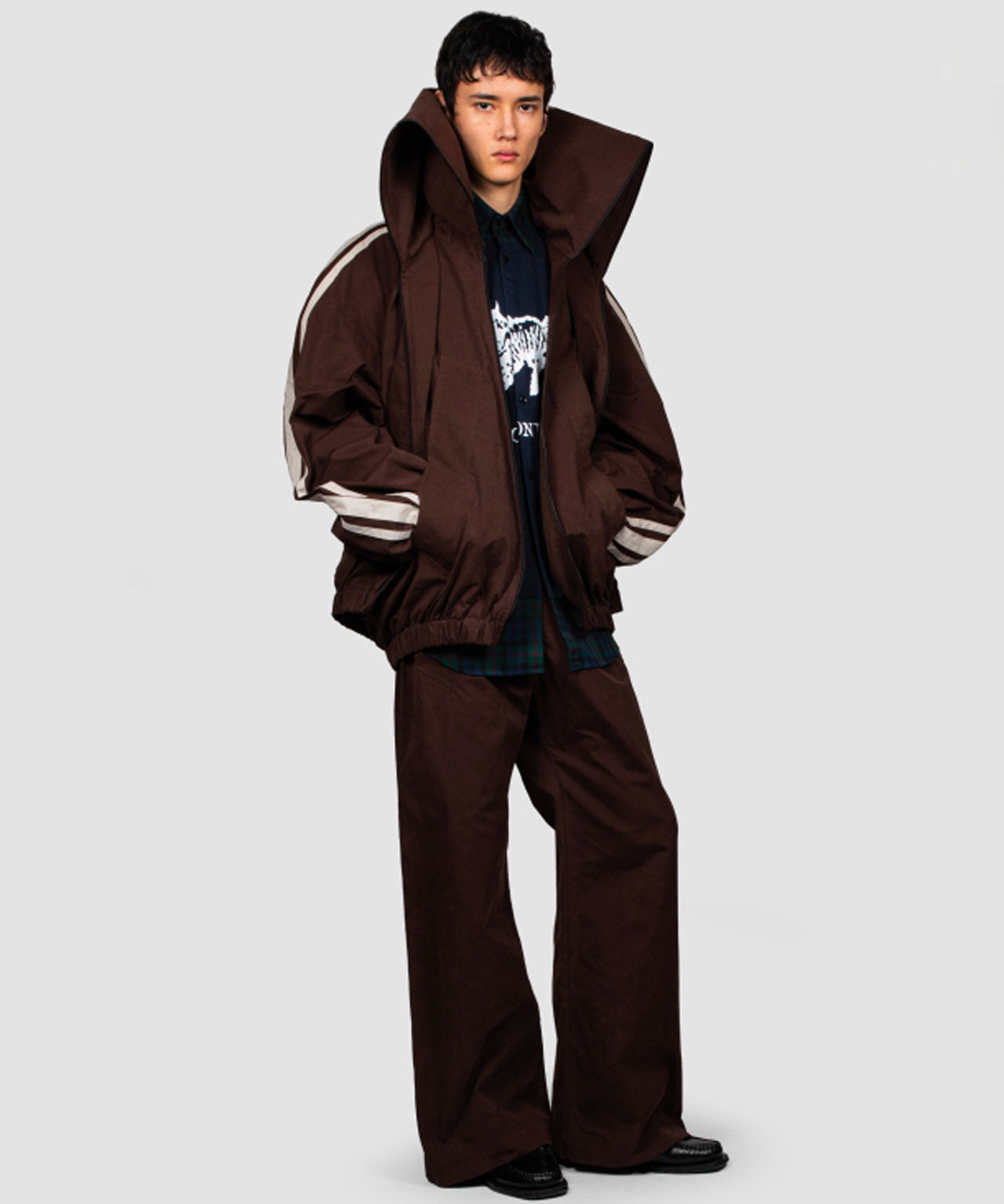 EGONLAB Dunkelbraune Trackpants