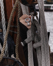 CAROLIN DIELER, Long Sander Double Ring, Sterling Silver