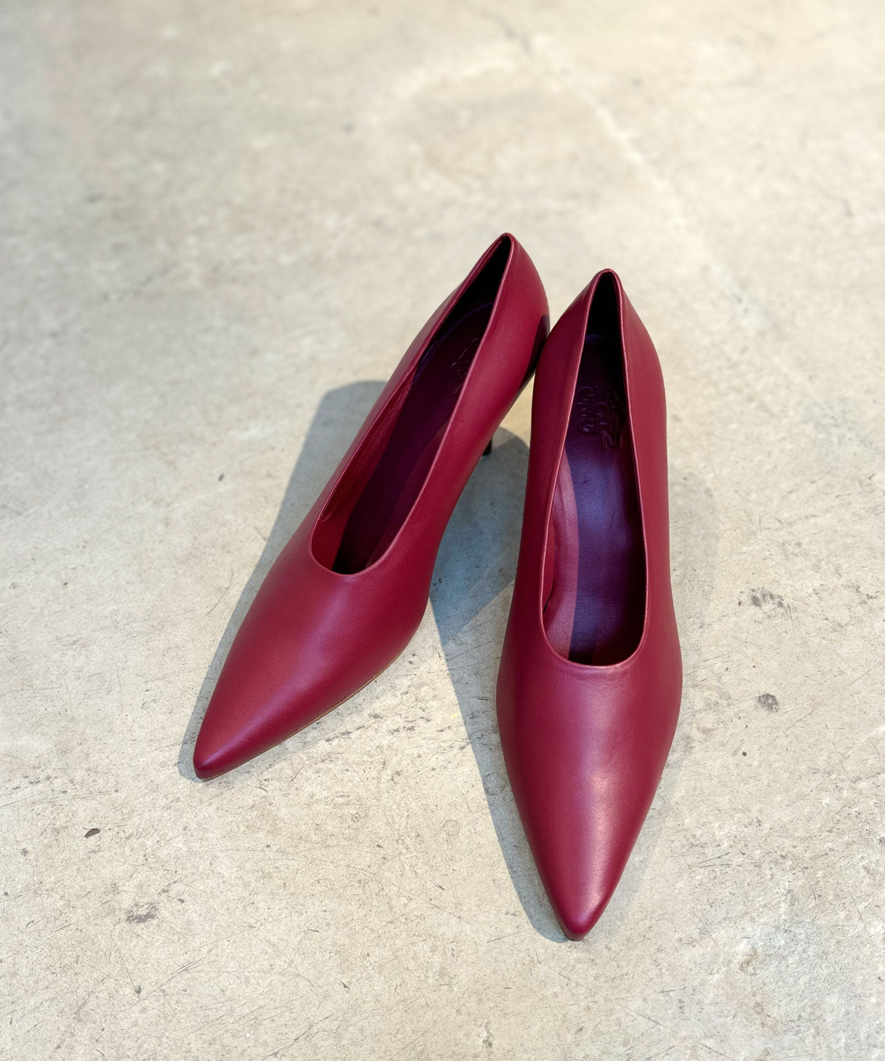 GIABORGHINI Himbeerrote Pumps