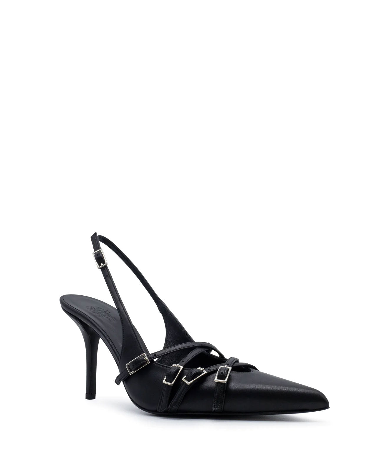 GIABORGHINI Schwarze Pumps mit Schnallendetails