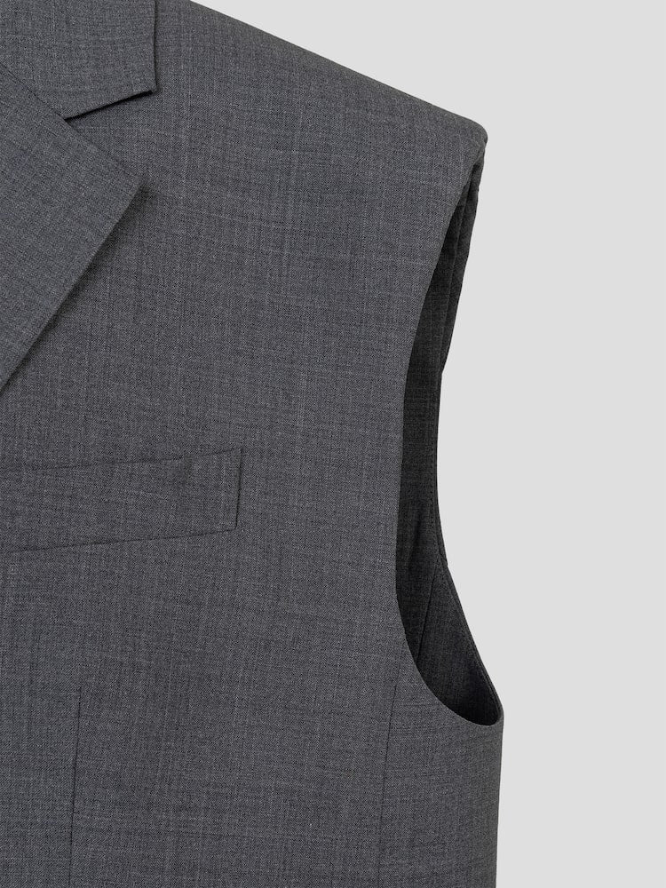 JUUN.J Oversized, graue Blazerweste
