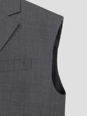 JUUN.J Oversized, graue Blazerweste