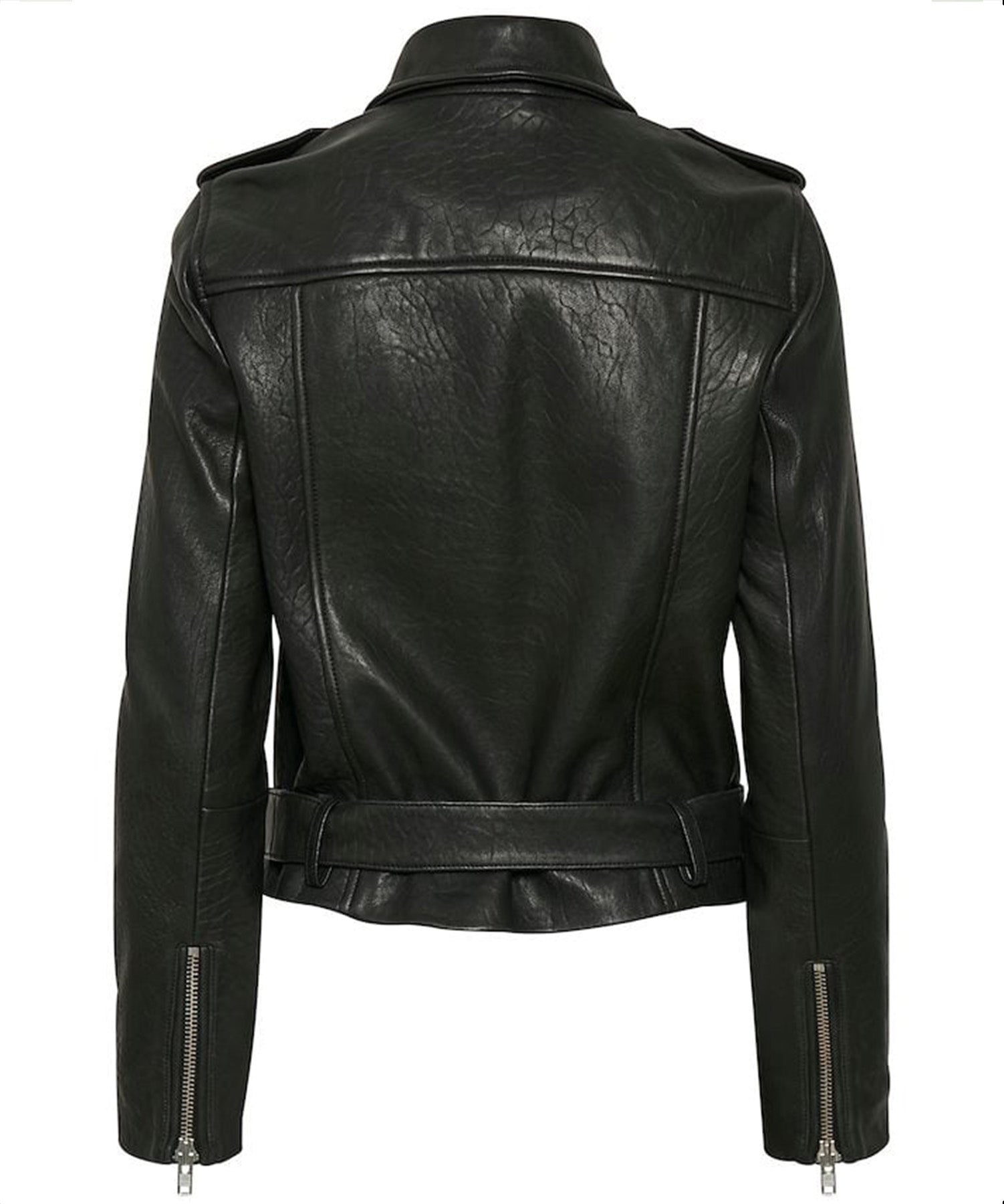 GESTUZ Schwarze Bikerjacke aus Leder