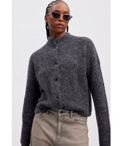 GESTUZ Grau melierter Cardigan