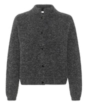 GESTUZ Grau melierter Cardigan